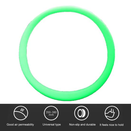 Универсальный силиконовый чехол на руль, эластичный водонепроницаемый с мягкой текстурой, защитное украшение для автомобиля