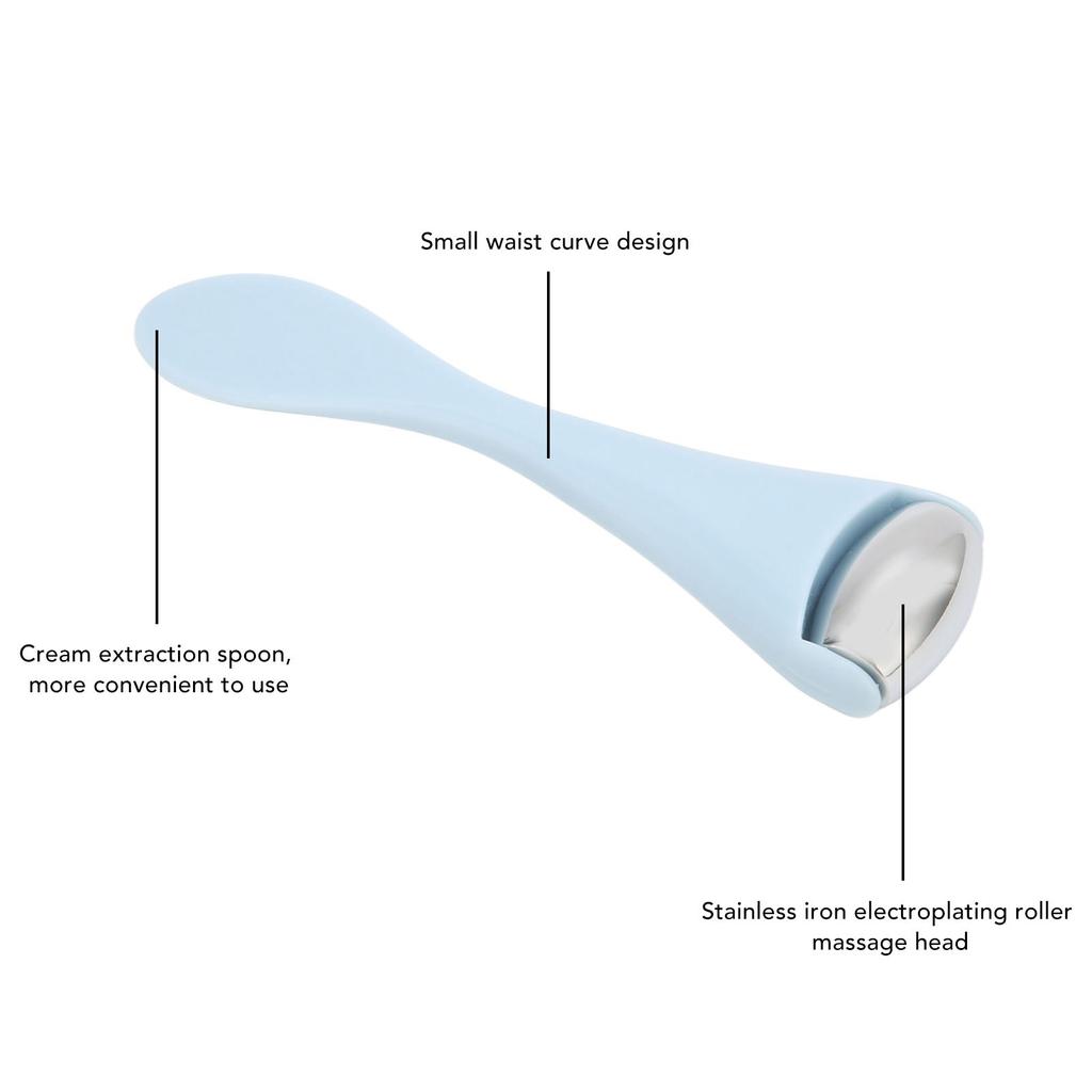 Мини портативный ледяной ролик для глаз из нержавеющей стали, ролик для лица, уменьшение морщин, уход за кожей, для массажа лица и глаз