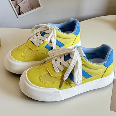 Мода 2025 Гонконгский стиль Винтажные балетки женские туфли Аган обувь на толстой платформе дышащая обувь досуг меньшинство обувь Аган