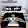 3pcs Jude Bellingham pattern bedding set duvet cover set includes duvet cover &pillowcases,perfect all season bedroom decoration&gift