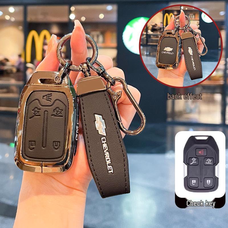 Чехол для ключей Chevrolet K5 Trax Cruze - Звезда Milesuo Металлическая пряжка Оболочка с полным покрытием