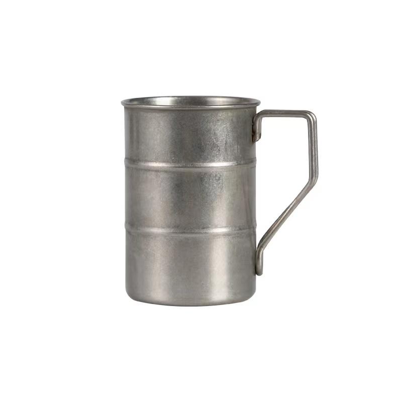 Outdoor 304 stainless steel Marco cup, water cup, industrial style, vintage, creative coffee, camping, picnic, beer cup
