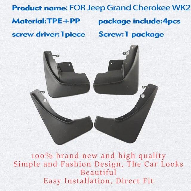 Брызговики для Jeep Grand Cherokee WK2, брызговики на крыло, брызговики, брызговики, автомобильные аксессуары 2011-