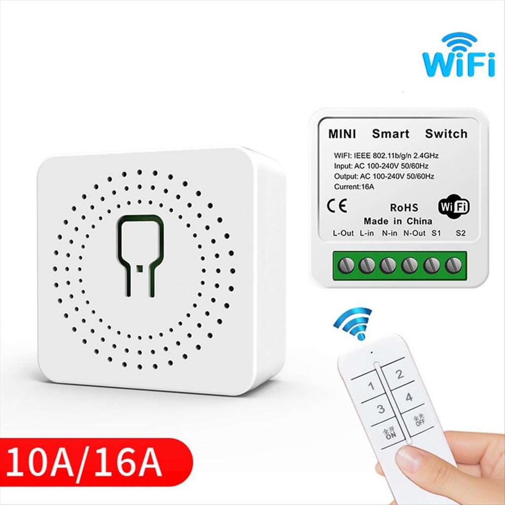 Tuya 16A МИНИ Wi-Fi Переключатель DIY 1-канальный Дистанционное Управление Таймер Реле Автоматизация для Умной Жизни Работа