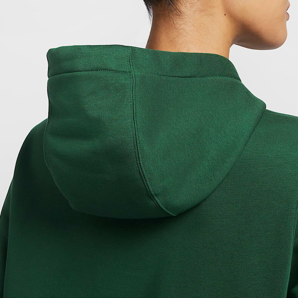 Nike Club Team Logo Hooded Comfortable Pullover Long Sleeve Sweatshirt Women Sweatshirt Canyon-Green IB8897-341