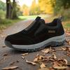 Men'S Slip-On Hiking Shoes - Thick Cushioned Sole, Breathable Fabric Upper, Lightweight & Comfortable for Outdoor Walking