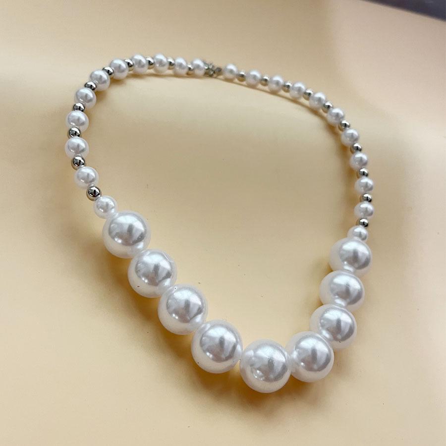 Европейско-американская мода: Ретро Ожерелье с Крупным Жемчугом для Женщин - Элегантный Аксессуар для Вечерней Вечеринки