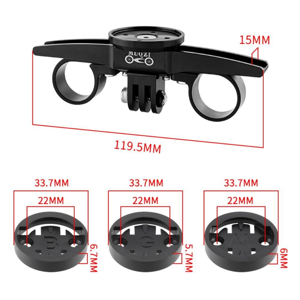 Aluminum Zinc Zinc Alloy TT Handlebar Computer Mount 22.2/25.4mm Bicycle Sports Camera Base Sports