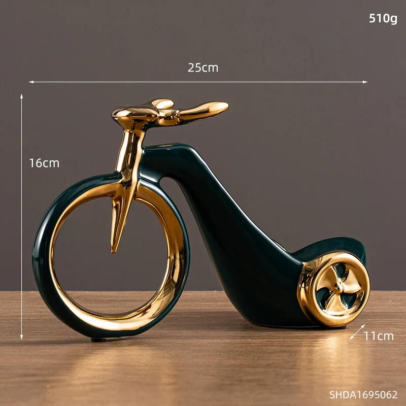 Простая керамическая велосипедная стойка для вина, дизайнерский дизайн, высококачественное украшение для винного шкафа в офисе, современный держатель для вина, современный декор для дома