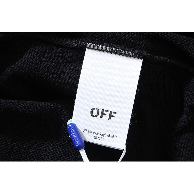 1232 Off-White 2026 Autumn/Winter New OW Star Arrow Pattern Men's and Women's Zipper Hoodie