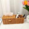 Breathable Design Paper Towel Holder Vintage Style Napkin Storage Case Tissue Box Cover  Desktop