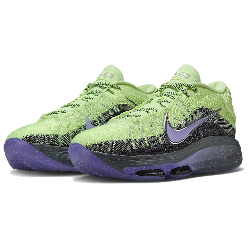 Виктор Вембаньяма x Nike Air Zoom GT Hustle 3 EP Alien Унисекс Кроссовки Зеленый Едва-Вольт Металлик-Серебристый FV5952-700