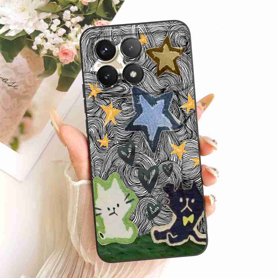 Fashion Luxury Painting For Redmi K70E 2311DRK48C Case Silicone Back Cover For Redmi K 70E K70e 5G Phone Cases Bumper Capa