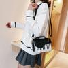 Crossbody Piano Pattern Shoulder Bag Large Capacity PU Leather Bag Trendy Mini Square Bag  Shopping