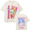 Футболка с принтом певицы Zara Larsson 2026Новый Тур Midnight Sun Хлопок 100% Удобная Высокое Качество Мультяшный Принт Круглый Вырез Футболки