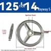 Chrome-Plated Cast Iron Handwheel with Square and Round Corrugated Edges for Industrial Machine Tools
