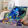 Ocean Dolphin Blanket Ultra Lightweight Soft Plush Flannel Throws Blanket for Sofa Bed Couch Best Office Gifts