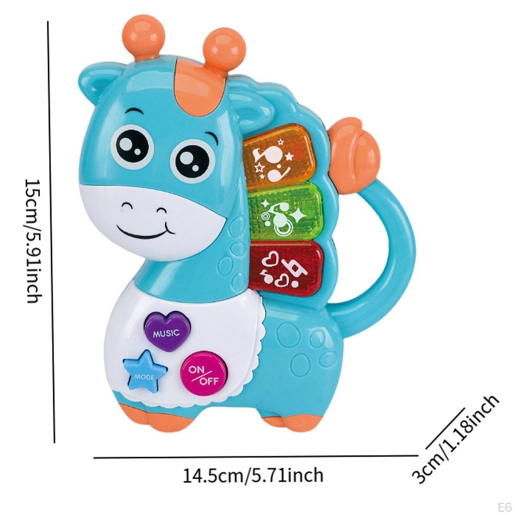 Игрушка-пианино в виде животных для детей в возрасте 12-18 месяцев, музыкальная игра для малышей