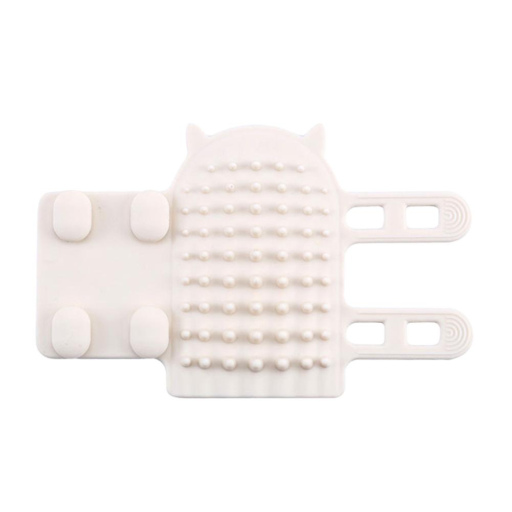 Pet Massage Brush Dog Cat Hair Removal Comb Self Cleaning Chair Silion Grooming Scratch Brush Wall Tool Rubbing Soft Cat Co D0J4