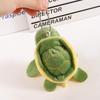 Cartoon Design Sea Turtle Women Key Holder Tortoise Pendant Korean Style Key Buckle Plush Key Chain