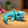3D-печатная шарнирная игрушка-акула, акула с подвижным скелетом, фиджет, декор для стола, милая фигурка акулы, игрушка-антистресс для детей и взрослых