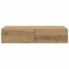 VidaXL Wall Shelf with Drawers Artisan Oak Engineered Wood 859985