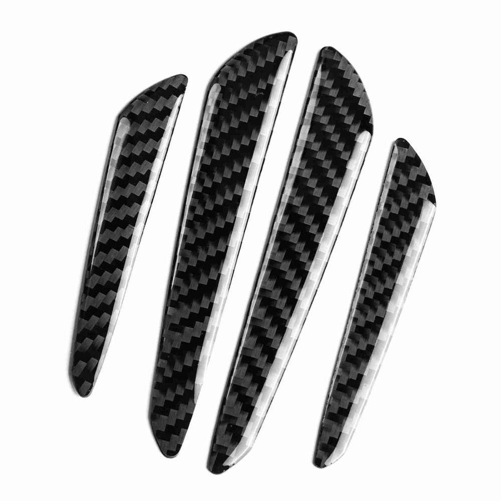 4pcs Anti-Scratch Bumper Guards Carbon Fiber Door Edge Guard Universal Car Door Protector Auto Door