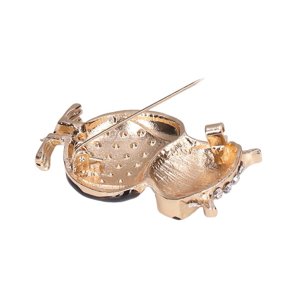 1pcs Owl Design Owl Brooch Alloy Crystal Rhinestone Brooch Cute Animal Brooch  Clothing Decoration