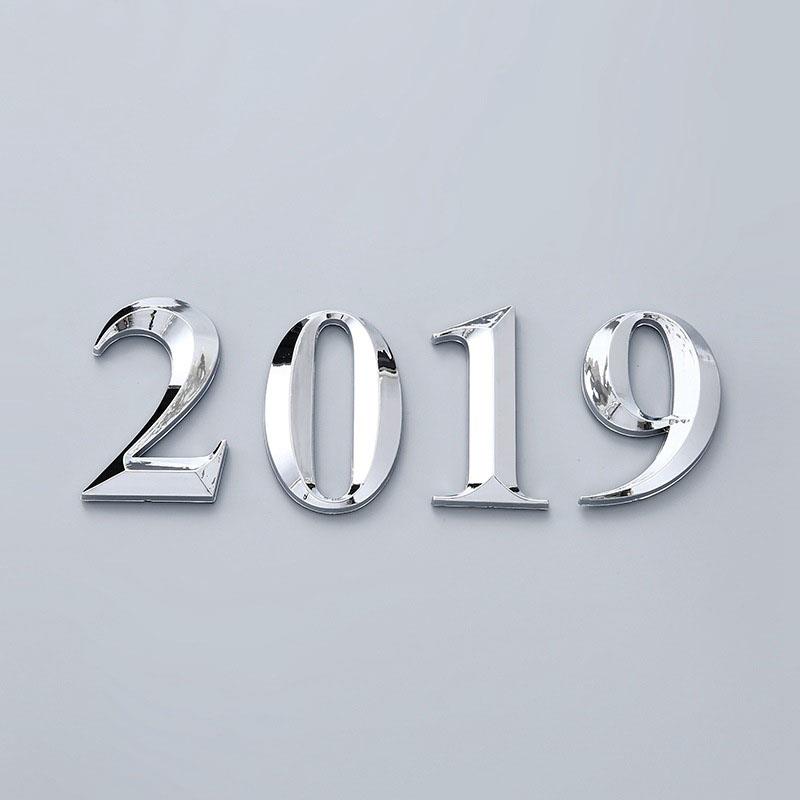 House Number Stickers 3D Self Adhesive Door Plate Sign Digits Apartment Hotel Office Door Address ABS Plastic Label 5cm Silver