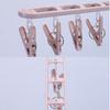 Collapsible Clothes Drying Rack Travel  Shirt Socks Hangers With Clips