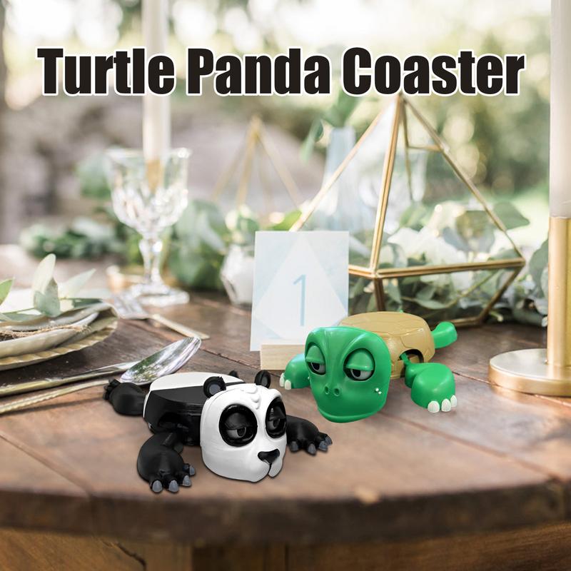 Смешная подставка под чашку в виде черепахи, креативная подставка для чая, кофе, кружки, держатель для напитков, 3D-печать, изоляционная подкладка, защита от ожогов, украшения для стола