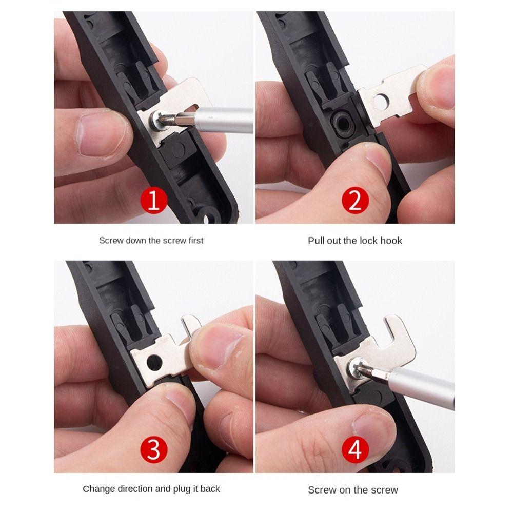 Aluminium Alloy Window Hook Lock Hardware Door Lock Buckle New Sliding Pull Door Lock Window