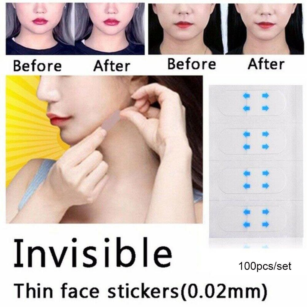 100pcs Durable New Beauty Tira Thin Face Patche Lifting Face Stickers Lift Tools Invisible