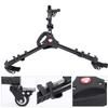 Teror Tripod Pro3 Tripod Wheel Pulley Universal Folding Camera Tripod Dolly Base Stand Nylon Carrying Bag Load 20Kg Pulley, VX-600 Max.