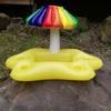 Pool Toys 1PCS Water Drink Tray Water Splash Rainbow Cloud Coconut Tree Sun Umbrella Beach Outdoor Inflatable Toys Coaster