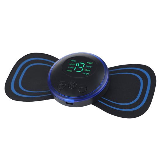 Мини-массажер для мышц и тела, 19 скоростей, 8 режимов, устройство для ухода за талией и шеей, для снятия боли, релаксации всего тела, шейный массажный патч