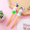 Back To School Season 10pcs 0.5mm Cute Panda Shaped Gel Pen Cute Gift Cone Ice Cream Pen Creative Stationery Water-based Pen