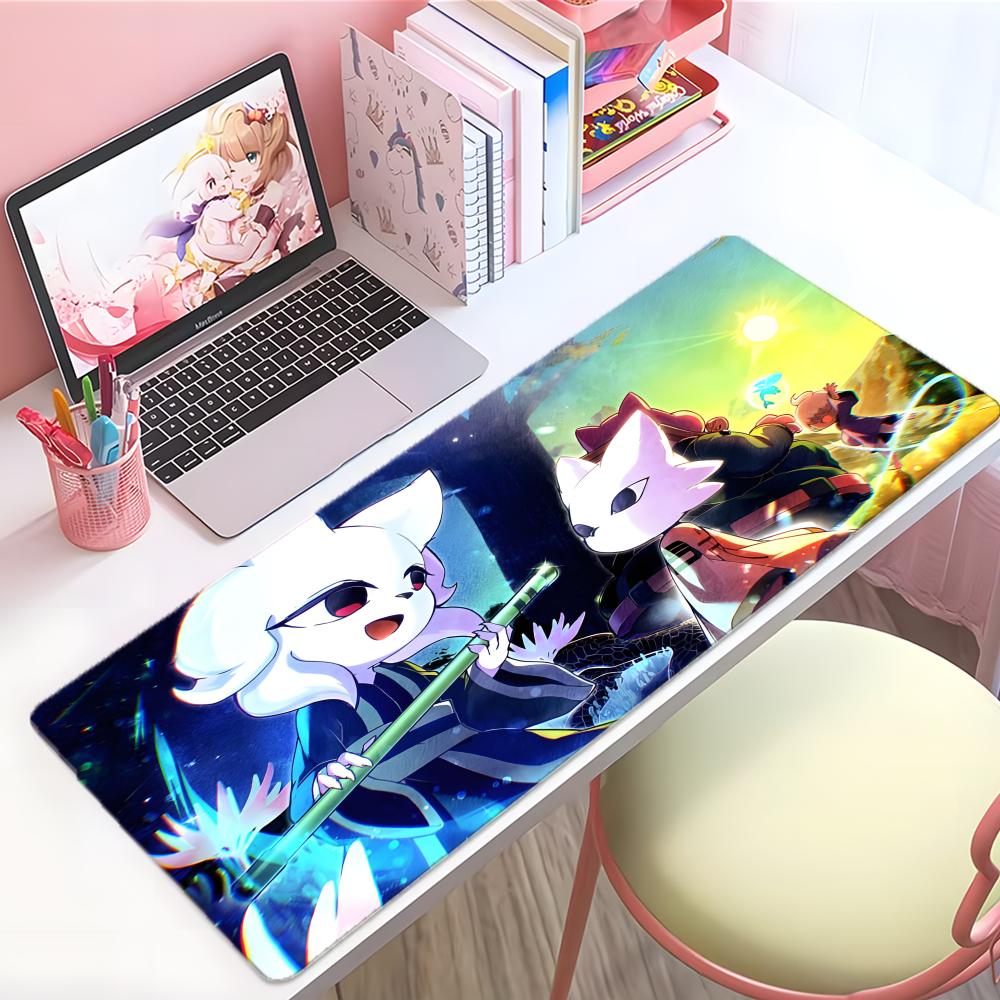 Game Mystical Nnine Sols Mouse Pad Large Thick Desk Pad Stitched Edges Gaming Mouse Mat For Pc