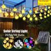 20/50/100Balls Garden Solar Lights 8 Modes Waterproof String Lights Outdoor Fairy Lights Globe Crystal Balls Decorative Lighting for Garden
