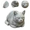 Realistic Cat Sculpture Resin Animal Figurines Art Figurines Ornaments  Garden Decor