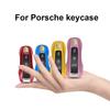 Однотонный ABS для Porsche Panamera Macan 718 Taycan 911 Cayman Boxster 971 Умный Чехол-Крышка для Ключа Автомобиля Аксессуары для Автомобиля