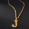 26 Букв Позолоченная Подвеска Ожерелье Аксессуары Ожерелье с Инициалом для Женщин Изящная Золотая Подвеска с Буквами от A до Z
