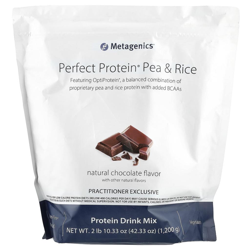 Metagenics Perfect Protein® Pea, Natural Chocolate, 2 Lb 10.33 Oz (1,200 G)