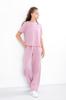 Teen Girls’ Muslin Set – Lightweight Blouse with Patch Detail & Loose Pants Summer 6433-118 HC