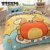 100% хлопок мультяшный пододеяльник мальчик девочка милые покрывала для детей студенческое общежитие высокое качество удобный принт пододеяльник