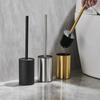 Stainless Steel Bathroom Toilet Brush Holder Accessories Black Toilet Brush Wall Mounted WC Cleaner Brush Cleaning Tools