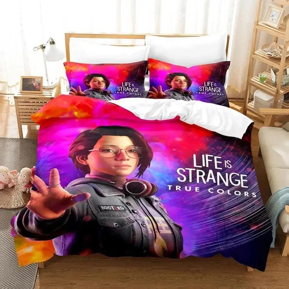 Игровой комплект постельного белья Life is Strange Before the Storm для мальчиков и девочек, размер Твин/Полуторный, Квин/Двуспальный, пододеяльник, наволочка, кровать, дети, взрослые