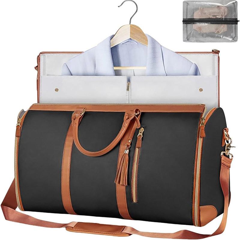 Большая емкость для ручной клади, сумка для одежды из искусственной кожи, спортивная сумка для женщин, водонепроницаемые сумки для одежды