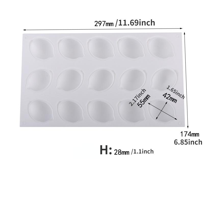 Силиконовые формы в форме лимона, форма для мусса, торта, антипригарная 3D форма для выпечки, форма для выпечки десерта, чизкейка, для DIY, кондитерских изделий, конфет