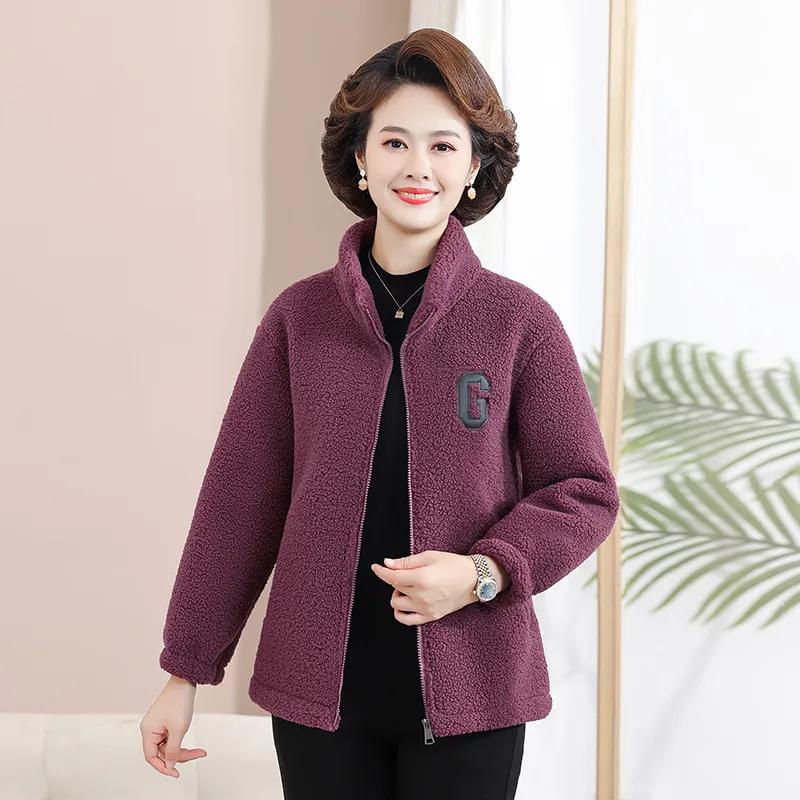 Женская куртка из гранулированного флиса из овечьей шерсти на осень, в западном стиле, плюс флисовый свитер, женская повседневная куртка большого размера, топ